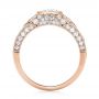 14k Rose Gold 14k Rose Gold Vintage-inspired Diamond Engagement Ring - Front View -  103046 - Thumbnail