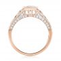 14k Rose Gold 14k Rose Gold Vintage-inspired Diamond Engagement Ring - Front View -  103049 - Thumbnail