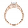 18k Rose Gold 18k Rose Gold Vintage-inspired Diamond Engagement Ring - Front View -  103060 - Thumbnail