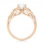18k Rose Gold Vintage-inspired Diamond Engagement Ring - Front View -  103298 - Thumbnail