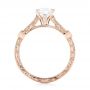 14k Rose Gold 14k Rose Gold Vintage-inspired Diamond Engagement Ring - Front View -  103433 - Thumbnail