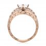 18k Rose Gold 18k Rose Gold Vintage-inspired Diamond Engagement Ring - Front View -  103511 - Thumbnail
