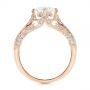 14k Rose Gold 14k Rose Gold Vintage-inspired Diamond Engagement Ring - Front View -  105793 - Thumbnail
