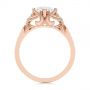 14k Rose Gold 14k Rose Gold Vintage-inspired Diamond Engagement Ring - Front View -  105801 - Thumbnail