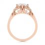 14k Rose Gold 14k Rose Gold Vintage-inspired Diamond Engagement Ring - Front View -  105801 - Thumbnail