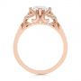 18k Rose Gold 18k Rose Gold Vintage-inspired Diamond Engagement Ring - Front View -  105801 - Thumbnail