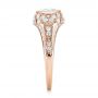 14k Rose Gold 14k Rose Gold Vintage-inspired Diamond Engagement Ring - Side View -  103046 - Thumbnail