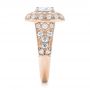 14k Rose Gold 14k Rose Gold Vintage-inspired Diamond Engagement Ring - Side View -  103047 - Thumbnail