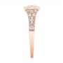 18k Rose Gold 18k Rose Gold Vintage-inspired Diamond Engagement Ring - Side View -  103049 - Thumbnail