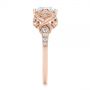 14k Rose Gold 14k Rose Gold Vintage-inspired Diamond Engagement Ring - Side View -  105801 - Thumbnail