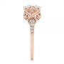 14k Rose Gold 14k Rose Gold Vintage-inspired Diamond Engagement Ring - Side View -  105801 - Thumbnail