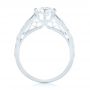 18k White Gold 18k White Gold Vintage-inspired Diamond Engagement Ring - Front View -  103294 - Thumbnail