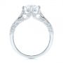  Platinum Platinum Vintage-inspired Diamond Engagement Ring - Front View -  105793 - Thumbnail