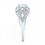  Platinum Platinum Vintage-inspired Diamond Engagement Ring - Side View -  103059 - Thumbnail