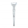 14k White Gold Vintage-inspired Diamond Engagement Ring - Side View -  103433 - Thumbnail
