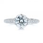  Platinum Platinum Vintage-inspired Diamond Engagement Ring - Top View -  105793 - Thumbnail