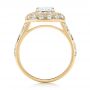 18k Yellow Gold 18k Yellow Gold Vintage-inspired Diamond Engagement Ring - Front View -  103047 - Thumbnail