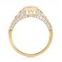 18k Yellow Gold 18k Yellow Gold Vintage-inspired Diamond Engagement Ring - Front View -  103049 - Thumbnail