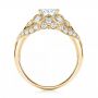 18k Yellow Gold 18k Yellow Gold Vintage-inspired Diamond Engagement Ring - Front View -  103059 - Thumbnail
