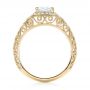 18k Yellow Gold 18k Yellow Gold Vintage-inspired Diamond Engagement Ring - Front View -  103060 - Thumbnail