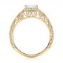 14k Yellow Gold 14k Yellow Gold Vintage-inspired Diamond Engagement Ring - Front View -  103060 - Thumbnail