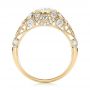 18k Yellow Gold 18k Yellow Gold Vintage-inspired Diamond Engagement Ring - Front View -  103062 - Thumbnail
