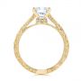 14k Yellow Gold 14k Yellow Gold Vintage-inspired Diamond Engagement Ring - Front View -  105367 - Thumbnail