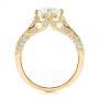 18k Yellow Gold 18k Yellow Gold Vintage-inspired Diamond Engagement Ring - Front View -  105793 - Thumbnail