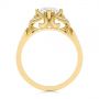 18k Yellow Gold 18k Yellow Gold Vintage-inspired Diamond Engagement Ring - Front View -  105801 - Thumbnail