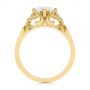 18k Yellow Gold 18k Yellow Gold Vintage-inspired Diamond Engagement Ring - Front View -  105801 - Thumbnail