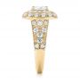 18k Yellow Gold 18k Yellow Gold Vintage-inspired Diamond Engagement Ring - Side View -  103047 - Thumbnail