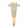 18k Yellow Gold 18k Yellow Gold Vintage-inspired Diamond Engagement Ring - Side View -  103047 - Thumbnail
