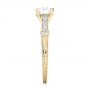 18k Yellow Gold 18k Yellow Gold Vintage-inspired Diamond Engagement Ring - Side View -  103433 - Thumbnail