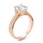 18k Rose Gold Viral Vintage-inspired Engagement Ring - Three-Quarter View -  104813 - Thumbnail