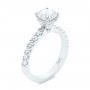  Platinum Platinum Classic Diamond Engagement Ring - Three-Quarter View -  104879 - Thumbnail