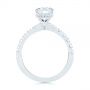 18k White Gold 18k White Gold Classic Diamond Engagement Ring - Front View -  104879 - Thumbnail