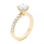 14k Yellow Gold 14k Yellow Gold Classic Diamond Engagement Ring - Three-Quarter View -  104879 - Thumbnail