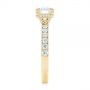 18k Yellow Gold 18k Yellow Gold Classic Diamond Engagement Ring - Side View -  104879 - Thumbnail