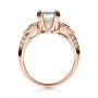 14k Rose Gold And Platinum 14k Rose Gold And Platinum White Diamond Engagement Ring - Parade - Front View -  1127 - Thumbnail