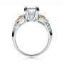 14k White Gold And Platinum 14k White Gold And Platinum White Diamond Engagement Ring - Parade - Front View -  1127 - Thumbnail