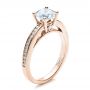 14k Rose Gold Women's Channel Set Engagement Ring