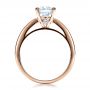 14k Rose Gold 14k Rose Gold Women's Channel Set Engagement Ring - Front View -  1473 - Thumbnail