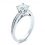 14k White Gold Women's Channel Set Engagement Ring