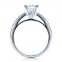 14k White Gold 14k White Gold Women's Channel Set Engagement Ring - Front View -  1473 - Thumbnail