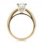 18k Yellow Gold 18k Yellow Gold Women's Channel Set Engagement Ring - Front View -  1473 - Thumbnail