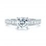 14k White Gold 14k White Gold Women's Diamond Engagement Ring - Top View -  103077 - Thumbnail