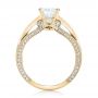 14k Yellow Gold 14k Yellow Gold Women's Diamond Engagement Ring - Front View -  103077 - Thumbnail