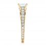 18k Yellow Gold 18k Yellow Gold Women's Diamond Engagement Ring - Side View -  103077 - Thumbnail