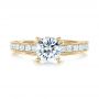 14k Yellow Gold 14k Yellow Gold Women's Diamond Engagement Ring - Top View -  103077 - Thumbnail