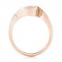 18k Rose Gold 18k Rose Gold Wrap Diamond Engagement Ring - Front View -  102878 - Thumbnail